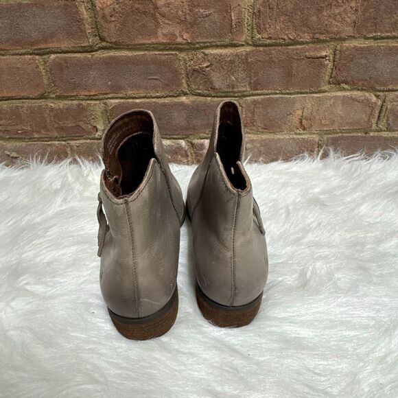 Born Women's Olio Grey Leather Ankle Boots Size 9 - Picture 4 of 9